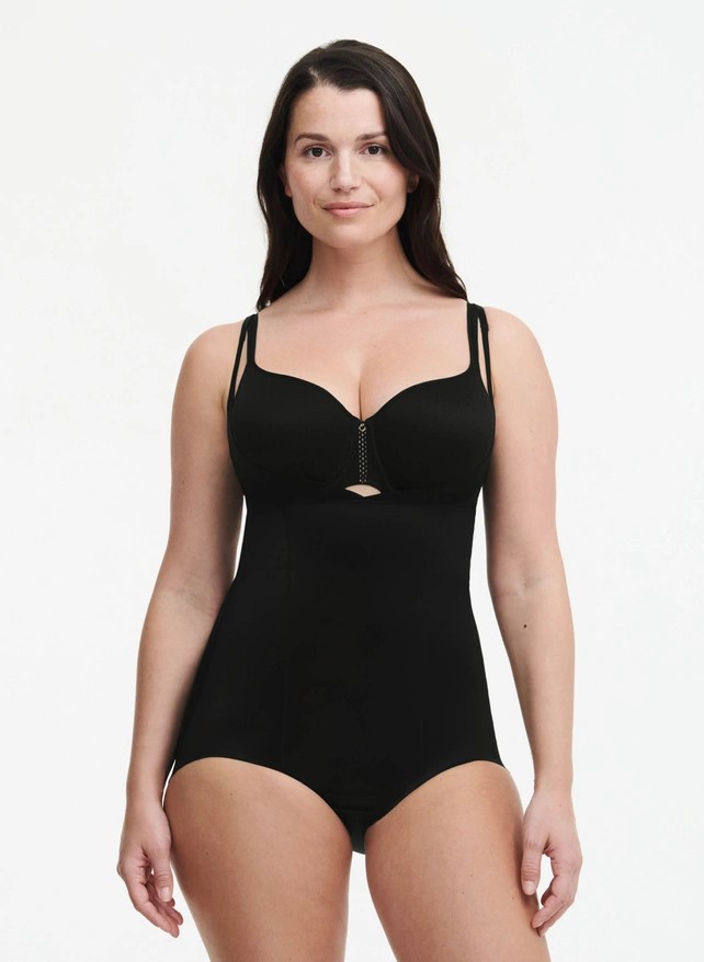 Body gainant shapewear buste ouvert CHANTELLE "Basic Shaping" C35080 - Noir 011