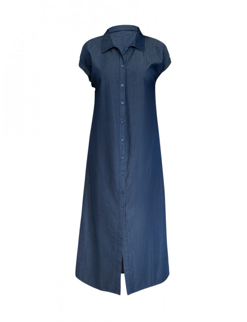 Robe Longue VERDISSIMA SS2400I0AL48 -Bleu Jeans Foncé