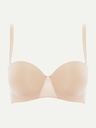 Soutien-gorge bandeau bretelles amovibles CHANTELLE "Essentiall" C15G50 - Beige doré 01N