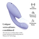 Stimulateur clitoridien et point G WOMANIZER "Duo 2" - Lilas