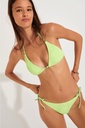 Bas de Bikini noeuds ajustables BANANA MOON "Roxa Hibiscrunch" - Vert Anis LOG07