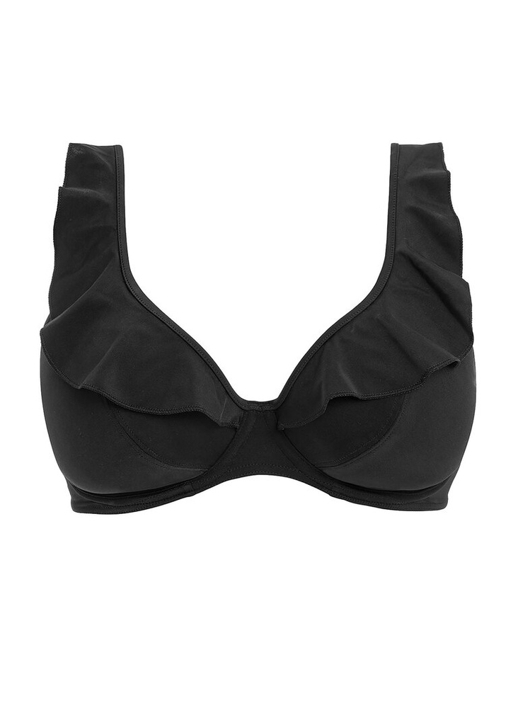 Haut de Bikini armaturé à volants FREYA "Jewel Cove" AS7230 - Plain Black PLK