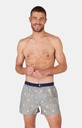 Caleçon américain homme avec maintien intérieur 100% coton bio ARTHUR "Le Club" CSP - Gris Teddy 1102E24