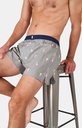 Caleçon américain homme avec maintien intérieur 100% coton bio ARTHUR "Le Club" CSP - Gris Teddy 1102E24