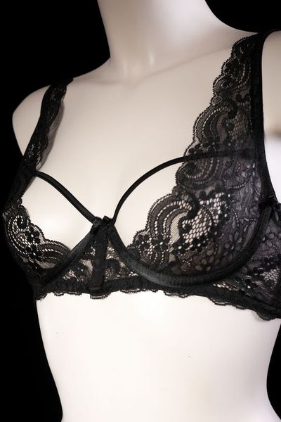 Soutien-gorge sexy dentelle FOLIES RENAUD "Mitsy" 2218 - Noir