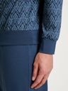 Pyjama long homme avec bord élastique 100% coton CALIDA "Relax Imprint" 47786 - Coronet Blue 469