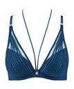 Soutien-gorge triangle push-up avec armatures et collier amovible AUBADE "Sumptuous Waves" 3CN81 - Imperial Blue IMBL