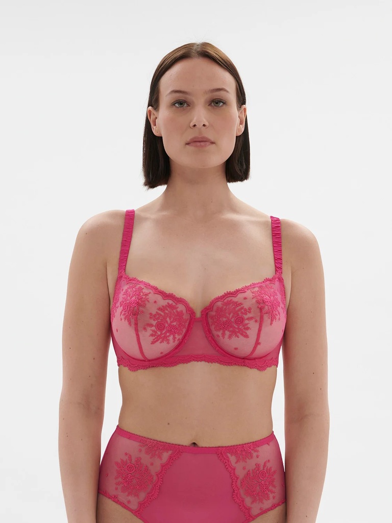 Soutien-gorge corbeille avec armatures SIMONE PERELE "Intrigue" 1E2330 - Rose Disco 346