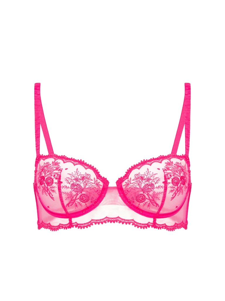 Soutien-gorge corbeille avec armatures SIMONE PERELE "Intrigue" 1E2330 - Rose Disco 346