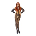 Body entier transparent en résille & seins nus - bodystocking - LEG AVENUE 89086 - Noir 001