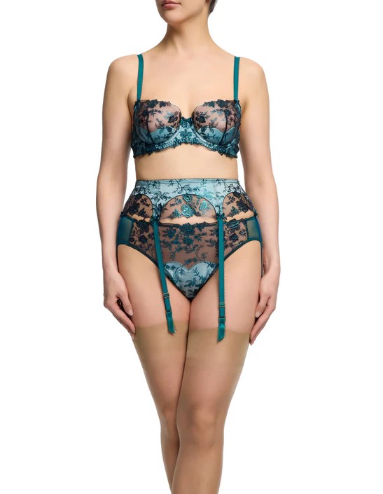 Soutien-gorge corbeille DITA VON TEESE "Victresse" D59041 - Martin-pêcheur Bleu 