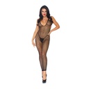 Body entier transparent en résille - bodystocking - LEG AVENUE 89035 - Noir 001