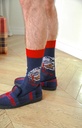 Chaussettes homme fantaisies ARTHUR "Thé List Ski" 1SO -  Marine ALPEH24