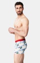 Boxer homme fantaisie 95% coton bio ARTHUR "2CV des Montagnes" MAC - Blanc 2CVCH24