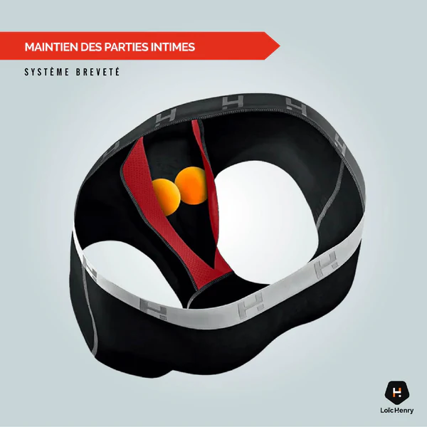 Boxer homme avec maintien intérieur LOIC HENRY "Identity" KBI075X - Regate