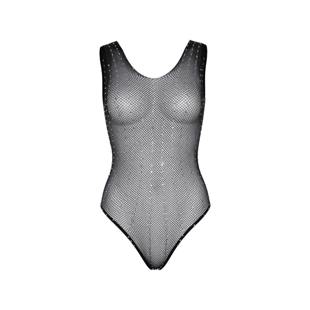 Body transparent & strass sexy LEG AVENUE 89260 - Noir 001