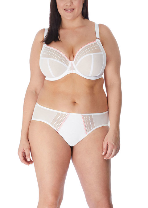 Soutien-gorge armature plongeant spécial poches profondes ELOMI "Matilda" EL8900 - Blanc WHE