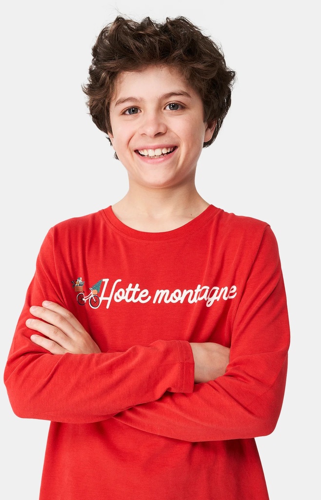 Pyjama long enfant ARTHUR "Hotte Montagne" LUK - Blanc NOELH24