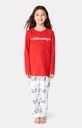 Pyjama long enfant ARTHUR "Hotte Montagne" LUK - Blanc NOELH24