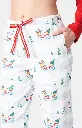 Pyjama long femme ARTHUR "Hotte Motagne" MOL - Blanc NOELH24