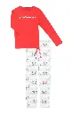 Pyjama long femme ARTHUR "Hotte Motagne" MOL - Blanc NOELH24