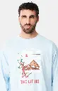 Chemise de nuit homme TU maxi T-shirt ARTHUR "Thé Lit Ski" MSW - Ciel ALPEH24