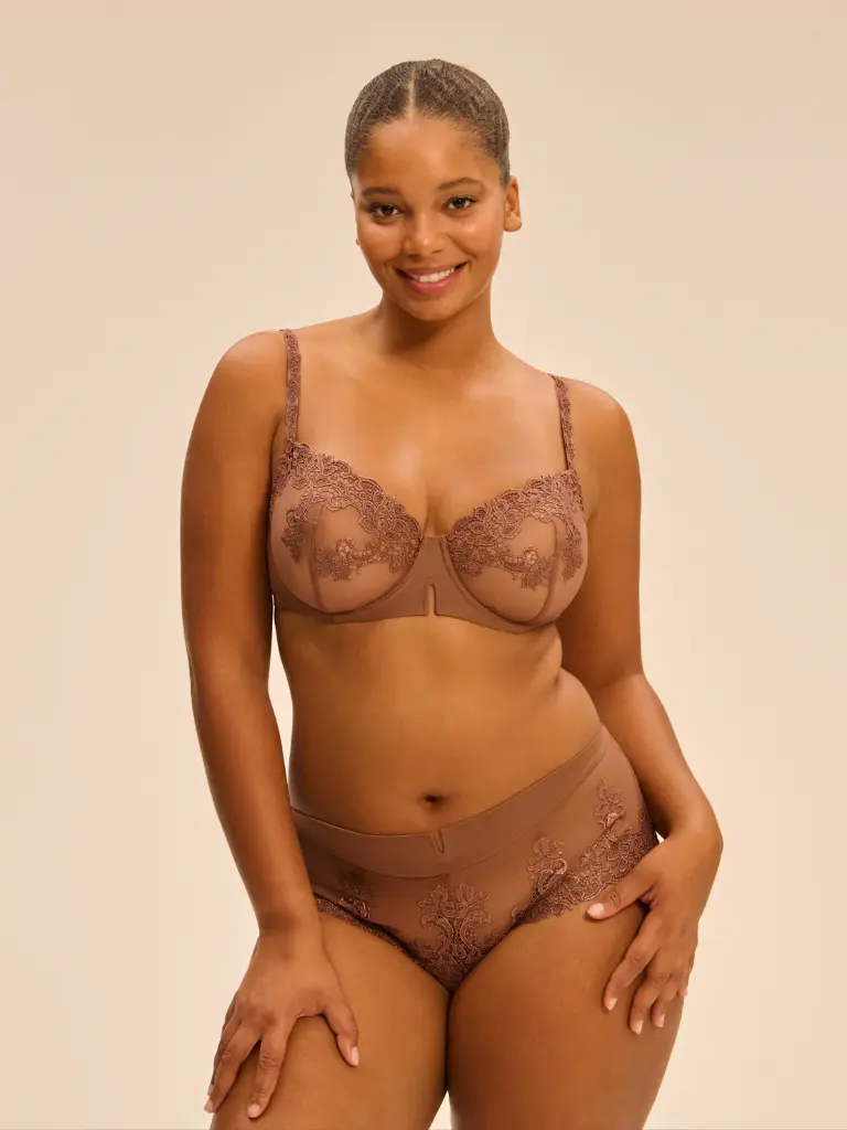 Soutien-gorge corbeille SIMONE PERELE "Saga" 15C330 - Brun Tender 751