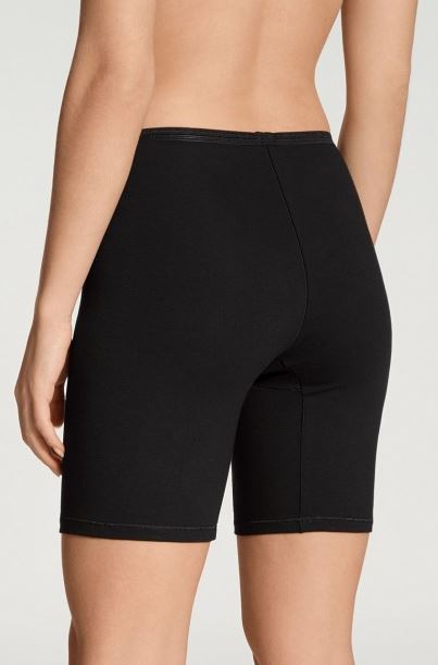 Culotte short à longues jambes 95% coton CALIDA "Comfort" 26024 - Noir 992 (De dos)