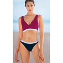 Bikini plongeant avec armatures cachées SUNFLAIR 71071 - Bleu-bordeau 30