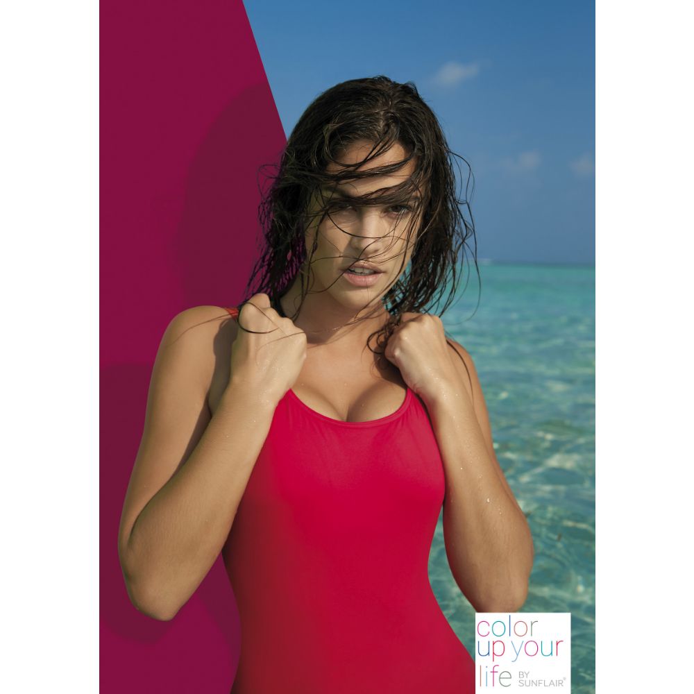 Maillot une pièce recyclé SUNFLAIR "Color Up Your Life" 72115 - Rouge 52