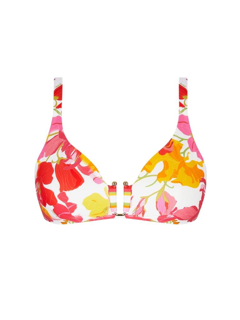 Haut de Bikini triangle avec coques LISE CHARMEL "Envolée Florale" ABB6683 - Bouquet Floral 19038