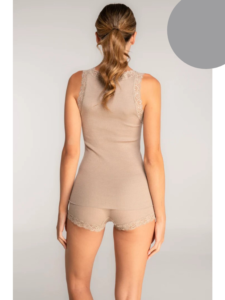 Chemisette sans manche laine & soie OSCALITO 3410 - Gris 230