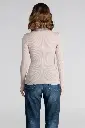 Sous pull à côte laine & soie OSCALITO 3438 - Beige 385