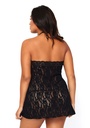 Robe sexy en dentelle - Plus size - LEG AVENUE 81562Q - Noir 001