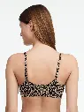 Soutien-gorge bralette sans armature à coques CHANTELLE "Softstretch" C11D20 - Imprimé Léopard nude 0OZ