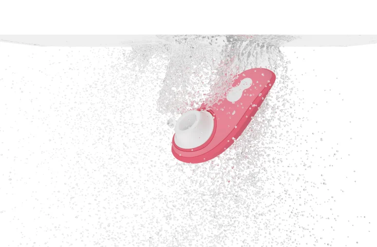 Stimulateur clitoridien à ondes pulsées pour les voyages WOMANIZER "Liberty 2" - Vibrant Rose