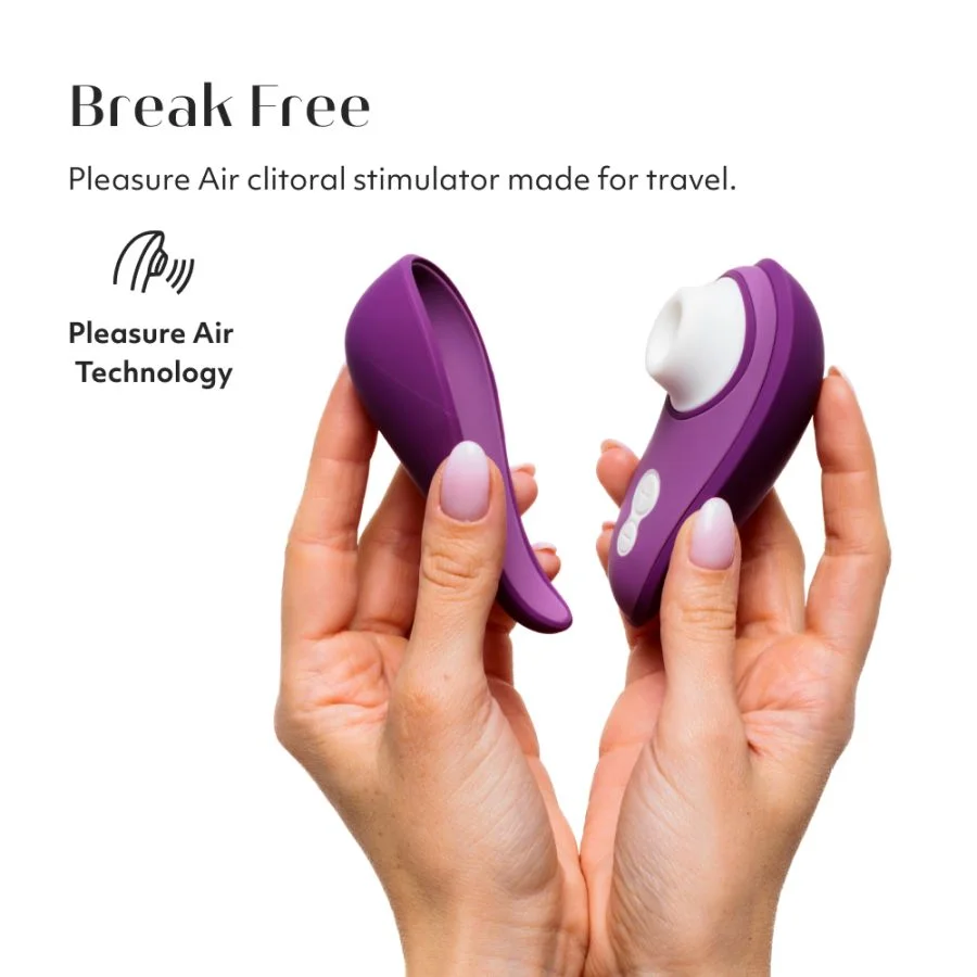 Stimulateur clitoridien à ondes pulsées pour les voyages WOMANIZER "Liberty 2" - Purple