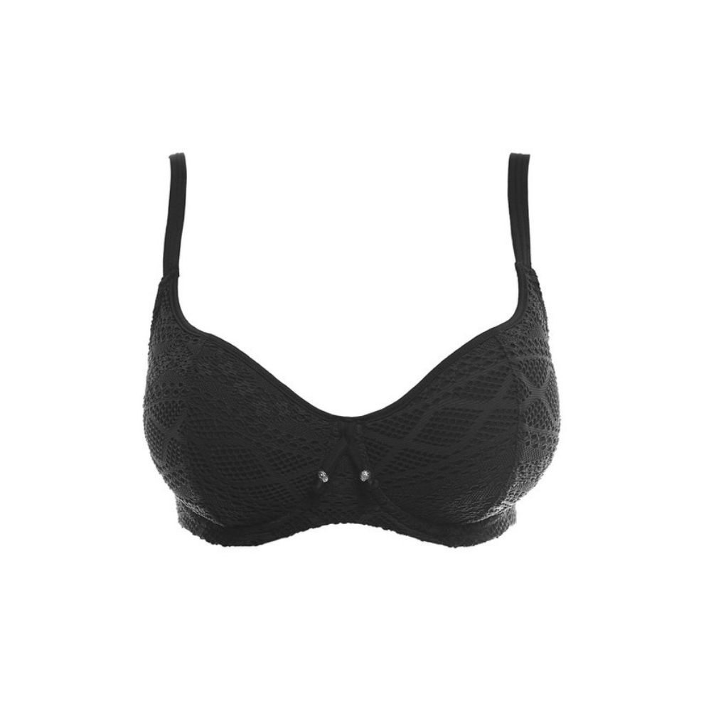 Dessus de bikini armature paddé décolleté plongeant FREYA "Sundance" AS3970 - Noir BLK