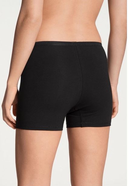 Culotte short à longues jambes 95% coton CALIDA "Comfort" 25024 - Noir 992 (Dos)