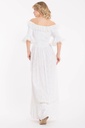 Robe de plage maxi ICONIQUE "Mara" 22-022 - Blanc