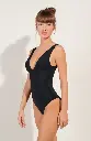 Maillot Triangle Paddé Dos Nu PAIN DE SUCRE "Avany 61" - Noir