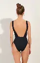 Maillot Triangle Paddé Dos Nu PAIN DE SUCRE "Avany 61" - Noir