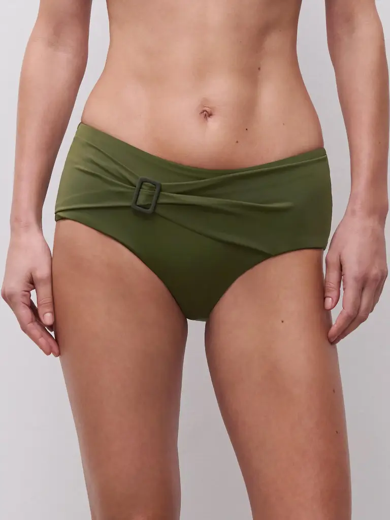 Bas de Bikini taille Haute FEMILET "Rivero" FS60C5 - Kaki 079
