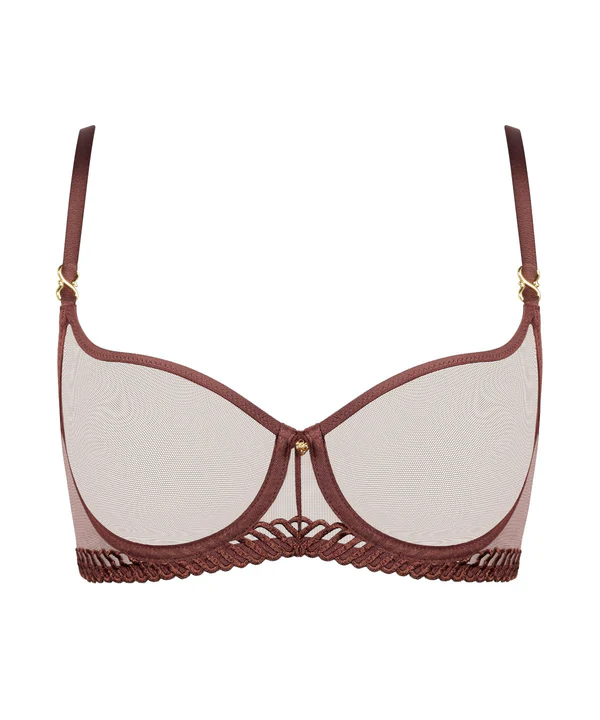Soutien-gorge corbeille AUBADE "Sheer Emotion" 4MF14 - Sepia SEPA