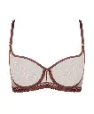 Soutien-gorge corbeille AUBADE "Sheer Emotion" 4MF14 - Sepia SEPA
