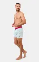 Caleçon américain homme avec maintien 100% coton bio ARTHUR "Le Club" CSP - Multicolore 1163E25 