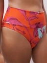 Bas de Bikini culotte taille haute rabatable CHANTELLE "Icon" C16VC5 - Painted Flowers A01