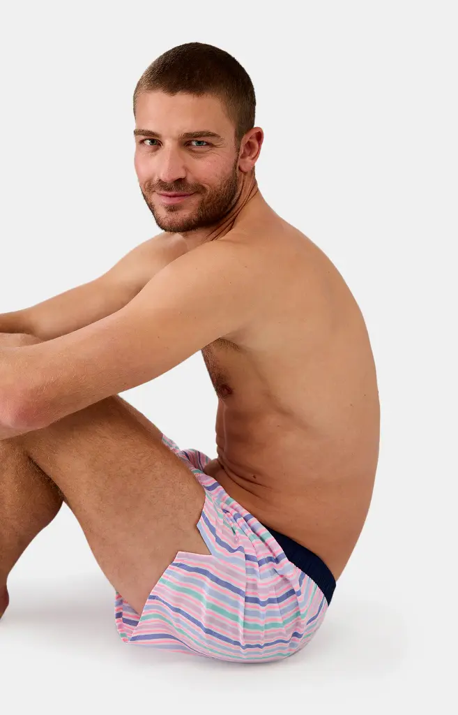 Caleçon américain homme avec maintien 100% coton bio ARTHUR "Le Club" CSP - Multicolore 1159E25