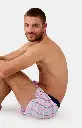 Caleçon américain homme avec maintien 100% coton bio ARTHUR "Le Club" CSP - Multicolore 1159E25