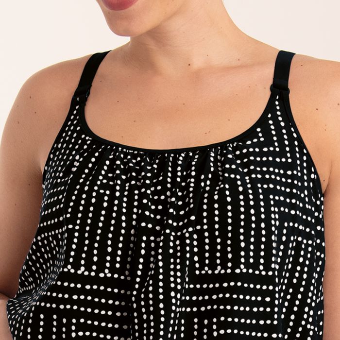 Tankini avec coques sans armatures ANITA "Style Pocatello" M5 6582-1 - Noir 001